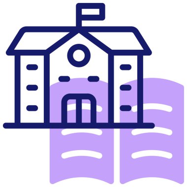 okul simgesi vektör illüstrasyonu