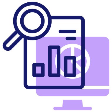 Araştırma Web simgesi basit illüstrasyon