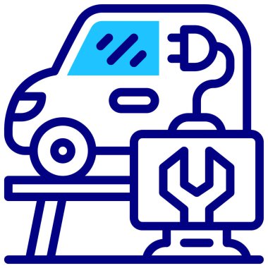 Servis. Web simgesi basit illüstrasyon