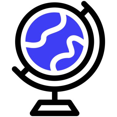 Küre. Web simgesi basit illüstrasyon