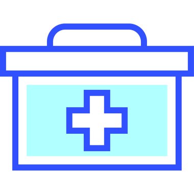 İlk yardım simgesi vektör illüstrasyonu