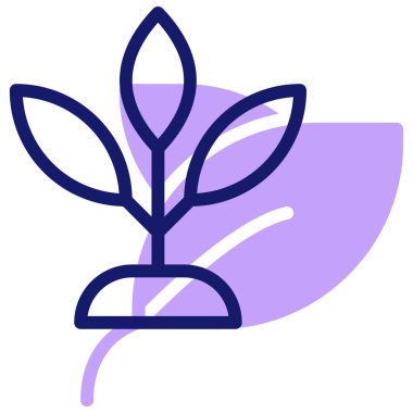 bitki simgesi vektör illüstrasyonu