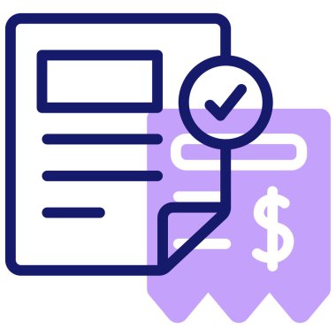 Fatura. Web simgesi basit tasarım