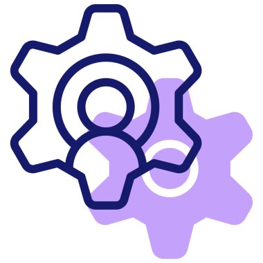 dişli simgesi vektör illüstrasyonu