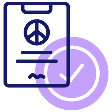 Dilekçe modern simgesinin vektör illüstrasyonu