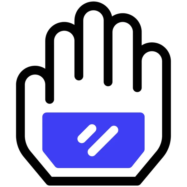 Handschuhillustration Einfaches Web Symbol — Stockvektor