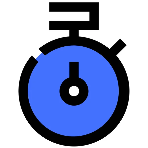 Stopwatch Web Icoon Eenvoudige Illustratie — Stockvector
