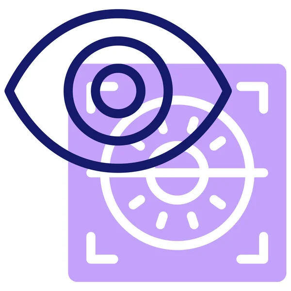 Retina Icon Vector Illustration — Image vectorielle