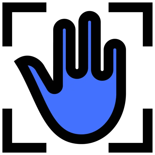Hand Cursor Symbol Vektorillustration — Stockvektor