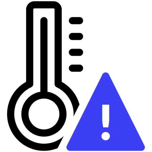 Thermometer Web Icoon Vector Illustratie — Stockvector