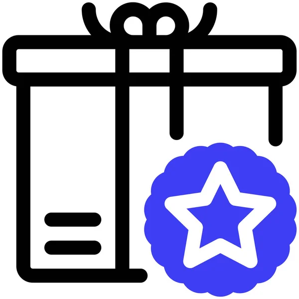 Geschenk Symbol Vektor Illustration — Stockvektor