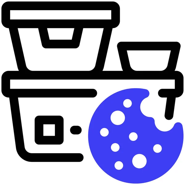 Food Web Icon Vector Illustration — Stock Vector