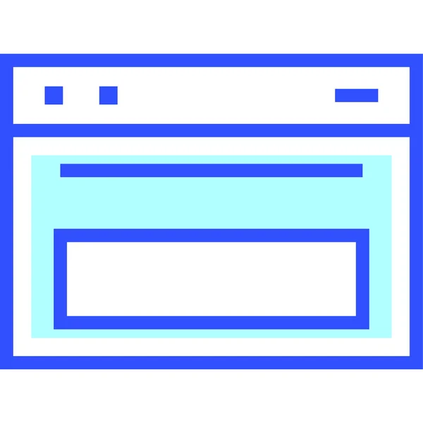 Oven Web Icon Simple Illustration — Stockový vektor