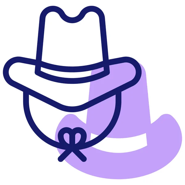 stock vector cowboy hat. web icon simple illustration