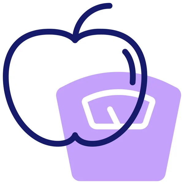 Apfel Symbol Vektor Illustration — Stockvektor