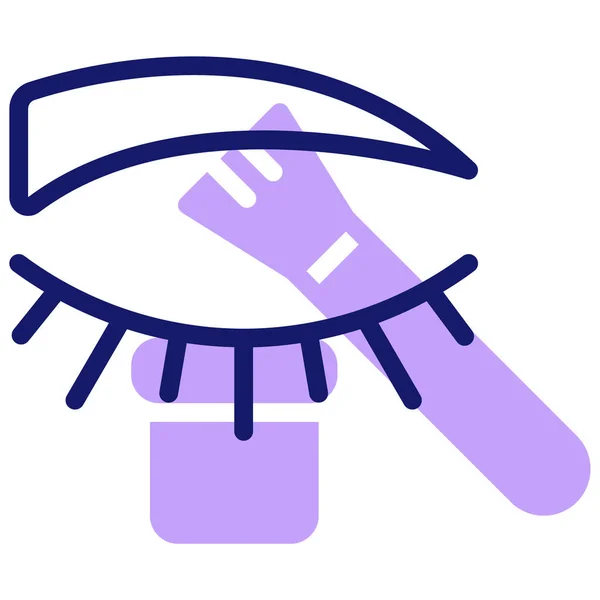 Eyebrow Icon Vector Illustration Simple Design — Stock Vector