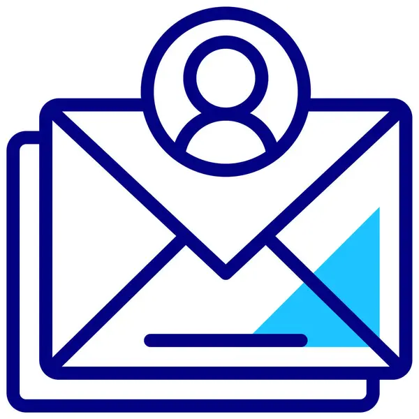 Mail Web Symbol Einfache Illustration — Stockvektor