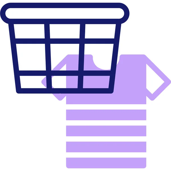 Shopping Icona Web Semplice Illustrazione — Vettoriale Stock