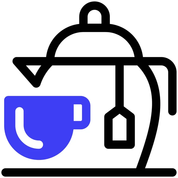 Tea Kettle Web Icon — Stock Vector