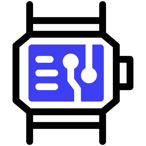 Smartwatch Web Symbol Einfache Illustration — Stockvektor