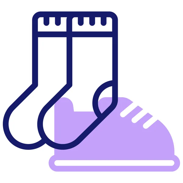 Çoraplar Web Simgesi Basit Illüstrasyon — Stok Vektör