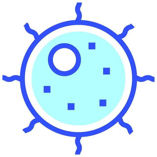 Вірус Простий Дизайн Піктограми Веб — стоковий вектор