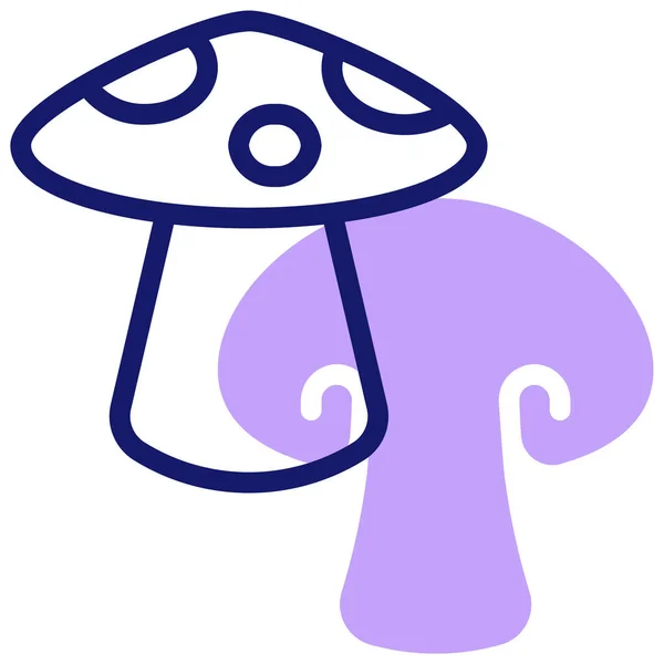 stock vector mushrooms. web icon simple illustration