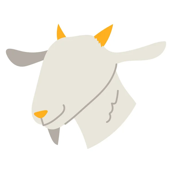 Goat Icon Vector Illustration Simple Design — Stock Vector