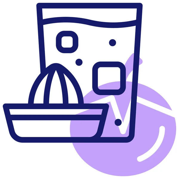 Saftgetränkepaket Vorhanden Web Symbol Einfache Illustration — Stockvektor