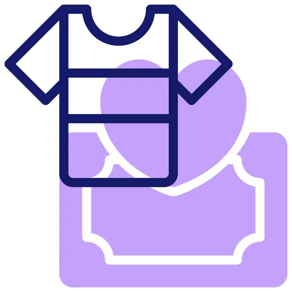 Shirt Web Ícone Design Simples — Vetor de Stock