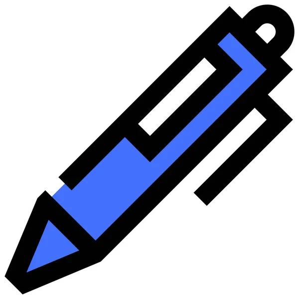 Creion Pictograma Web Ilustrație Simplă — Vector de stoc