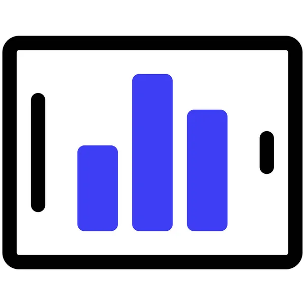 Tablet Web Icon Simple Design — Stock Vector