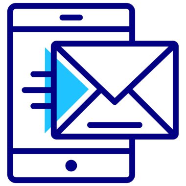 akıllı telefon simgesi, vektör illüstrasyonu basit tasarım