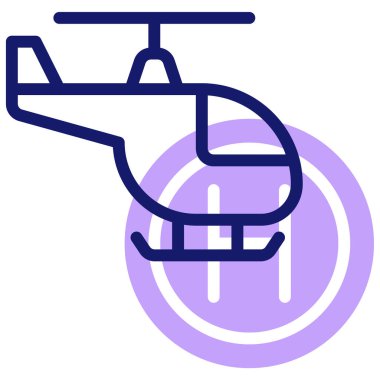 Helikopter. Web simgesi basit tasarım