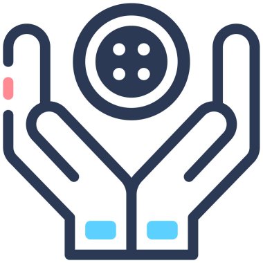 Eldiven. Web simgesi basit illüstrasyon