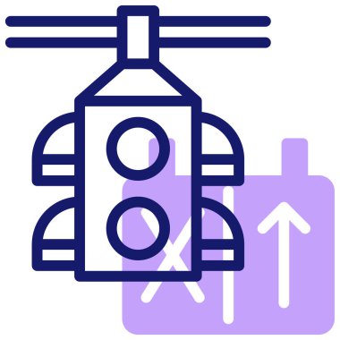 Trafik ışığı web simgesi basit tasarım
