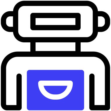 robot ikon vektör illüstrasyonu