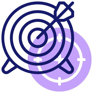 hedef simge, vektör illüstrasyonu basit tasarım