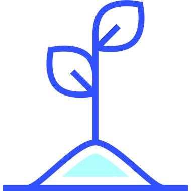 filizlenme simgesi, vektör illüstrasyonu 