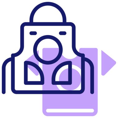 Önlük kutsal kişilerin resmi, vektör çizim 