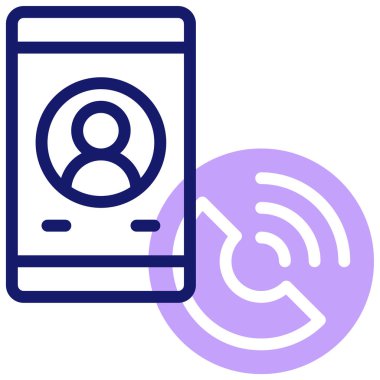 Cep telefonu. Web simgesi basit tasarım