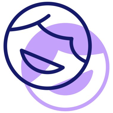 Gülümse. Web simgesi basit illüstrasyon 