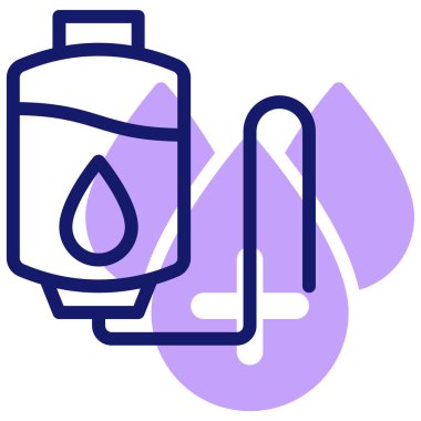 aşılanmış su simgesi, vektör illüstrasyonu basit tasarım