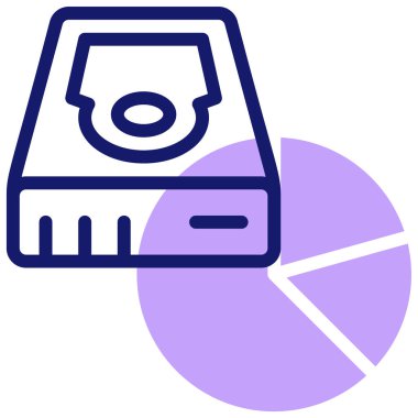 Depo. Web simgesi basit illüstrasyon 