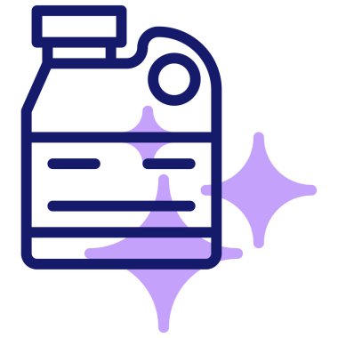 Daha temiz simge, vektör illüstrasyonu basit tasarım