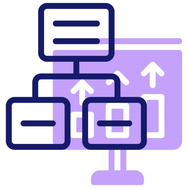 Çizelge. Web simgesi basit illüstrasyon 