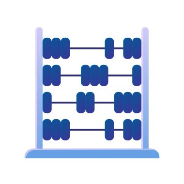 Eğitim matematiği. Web simgesi basit illüstrasyon 