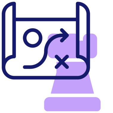 iş stratejisi, vektör illüstrasyonu basit tasarım