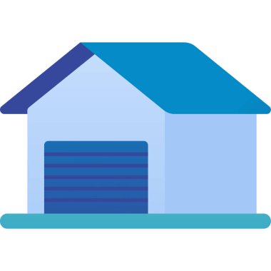 Garaj. Web simgesi basit illüstrasyon