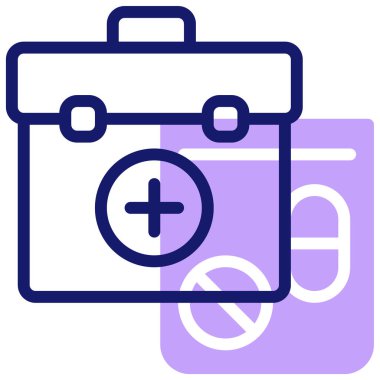 İlk yardım simgesi vektör illüstrasyonu